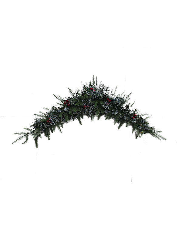 Specialform julgirland med röda bär-PE PVC SW