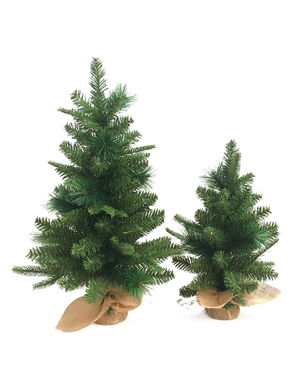 PVC PE Pine Needle Series Christmas Tree-40CM Linen Bag Fot