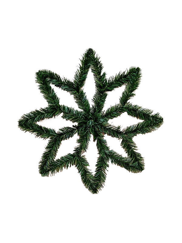 Snöflinga tallbarr Julkransdekorationer